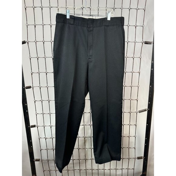 Dickies Mens Classic Black Work Pants 36x29 65% Polyester 35% Cotton Durable Mad - Picture 11 of 16